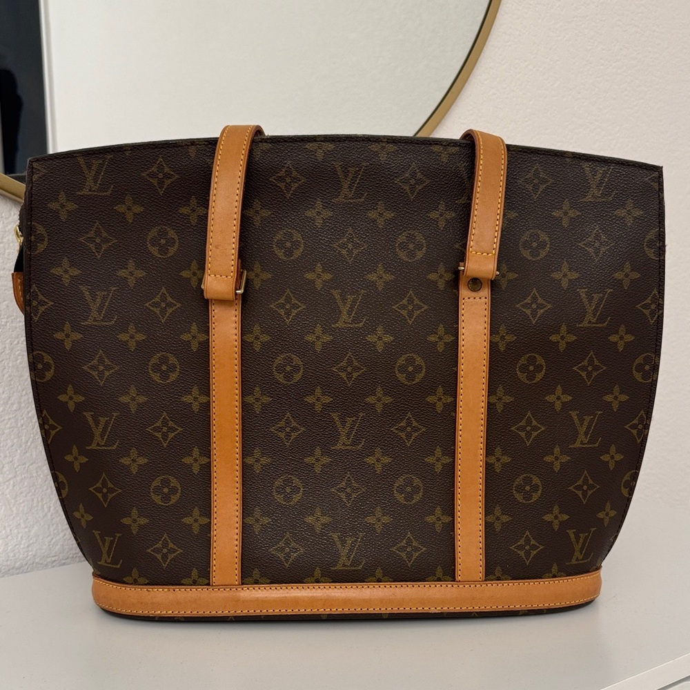 Louis Vuitton Brown and Tan Babylone Monogram Handbag